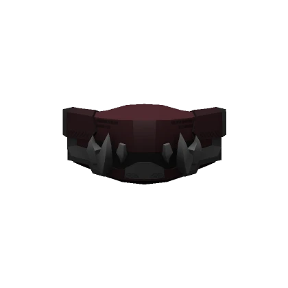 Red Half Beast Cyber Mask