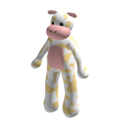 Cute Light Yellow Cow Suit