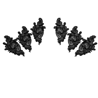 Horror Black Masquerade Masks