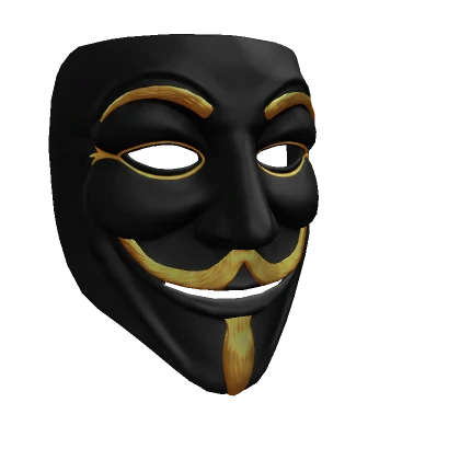 Black Anonymous Mask