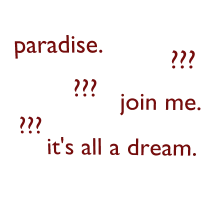 Red Weirdcore Text Overlay Aura