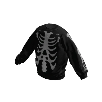 Black Skeleton Sweater