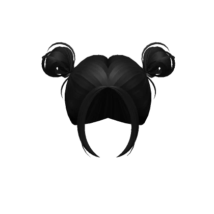 Messy Kawaii Buns (Black)