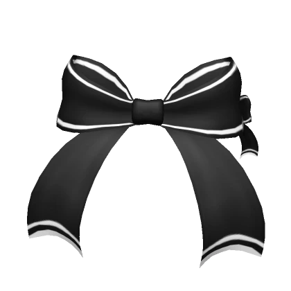 Black Pollyanna Stripped Side Bows