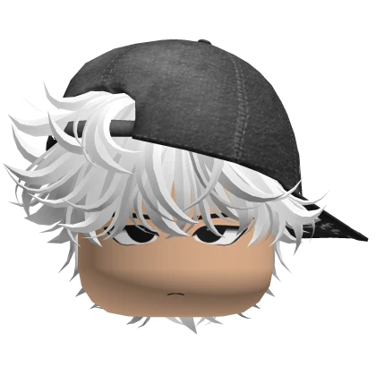 Messy Cute Fluffy Hair Boy (White)