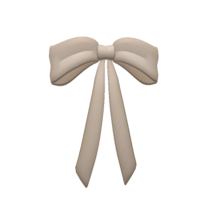 Beige French Hair Bow