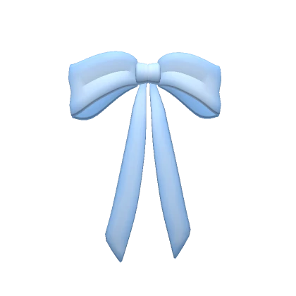 Blue French Hair Bow