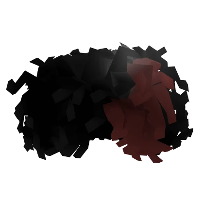 Fluffy Curly Afro Red Patch V2