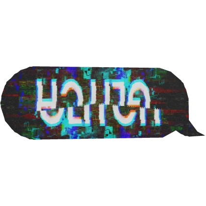 GLITCH Bubble Text