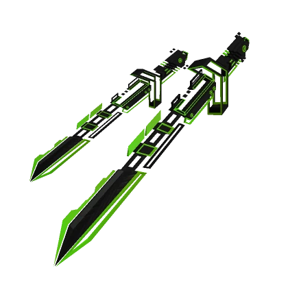 [3.0] Dual Waist Cyberpunk Sword (Green)