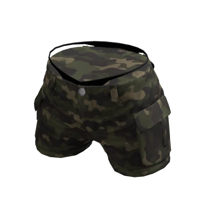 Y2K Small Cargo Shorts Camo