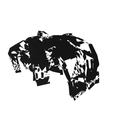 [ANIMATED] Glitch Black and White Bacon Hair