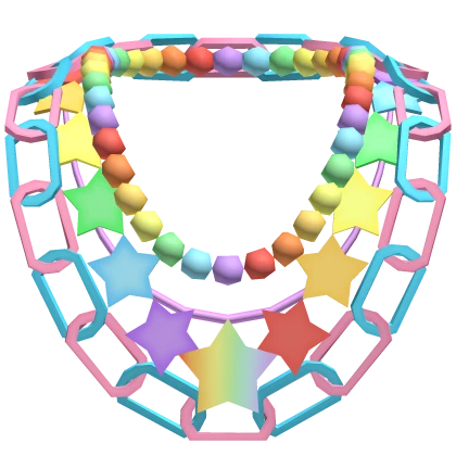 harajuku decora pastel star chain necklace