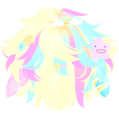 Wavy Messy Anime Decora Blonde Boy Hair