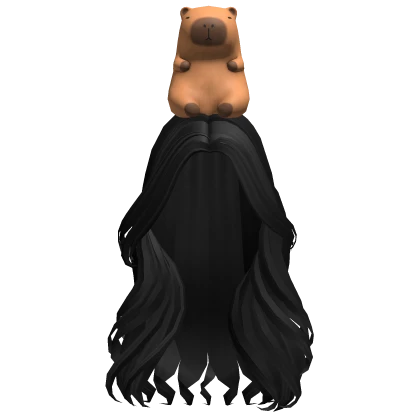 Capybara Wavy Girl Hair (Black)
