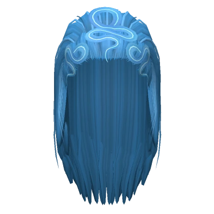 Slithery Blue Drag Wig