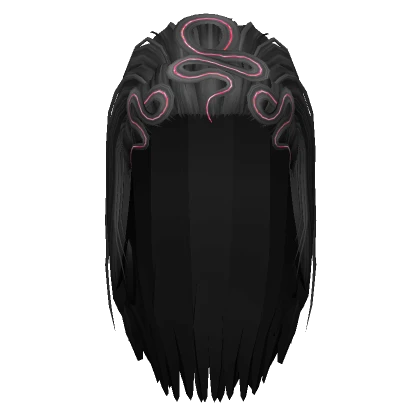 Slithery Black Drag Wig