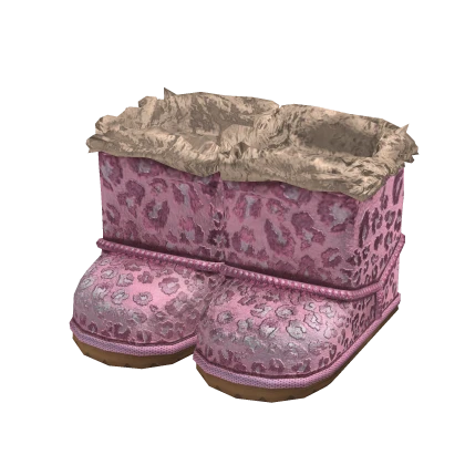 Retro/Vintage Boots | Pink Leopard