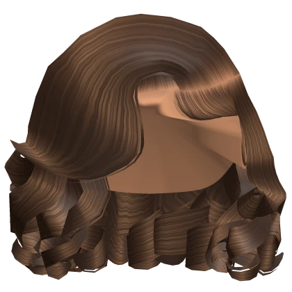 ☆ | Brown Short Curly Side Part