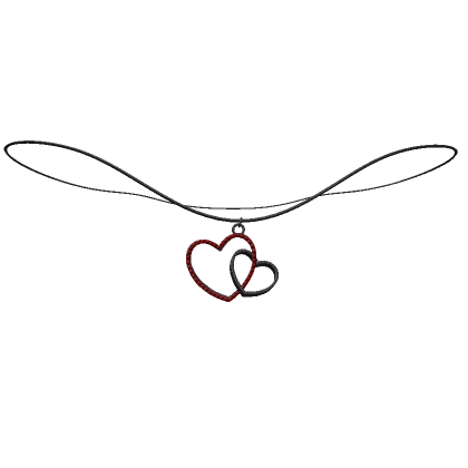 Black and Red Heart Necklace [1.0]