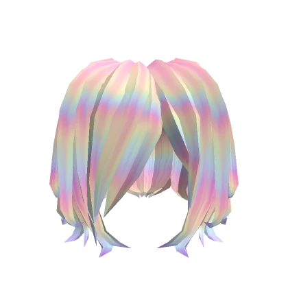 🌈Kawaii Rainbow Pigtails Wig