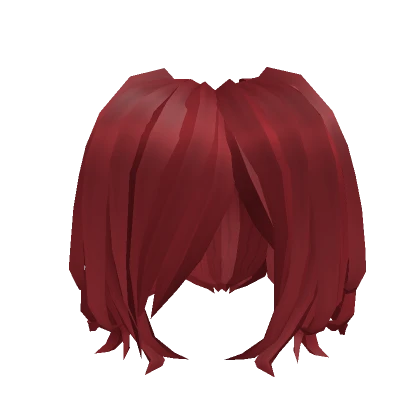 ⛔Goth Red pigtails wig