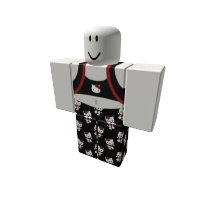 y2k da hood girl hello kitty pajamas 