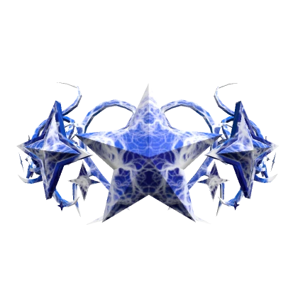 Blue Electro Star Cyber Sigil Crown