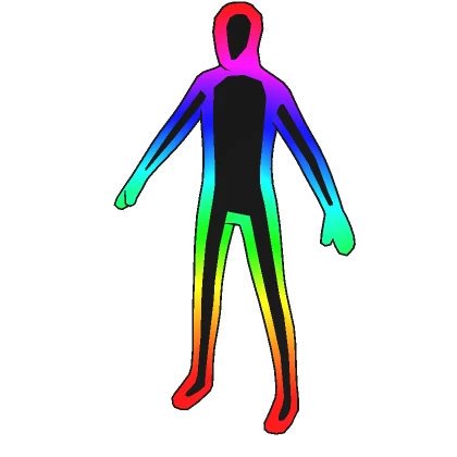 Rainbow Double Outline Full Avatar (+ Head)