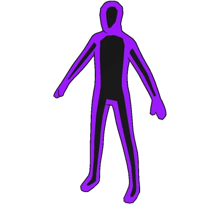 Purple Black Double Outline Full Avatar (+ Head)