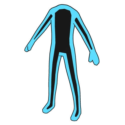 Cyan Blue Double Outline Avatar