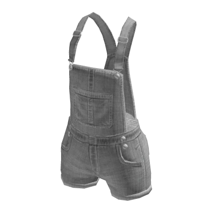 overall shorts grey