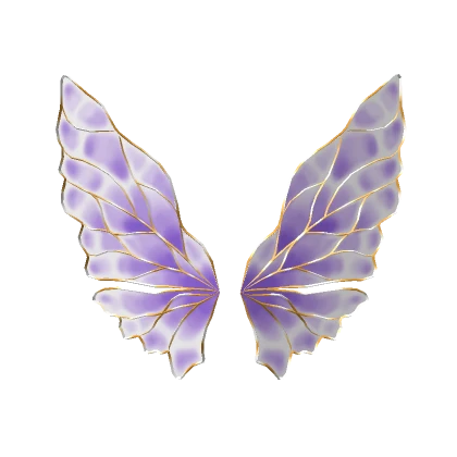 ♡ Golden Glass Purple Fairy Wings (Smaller)