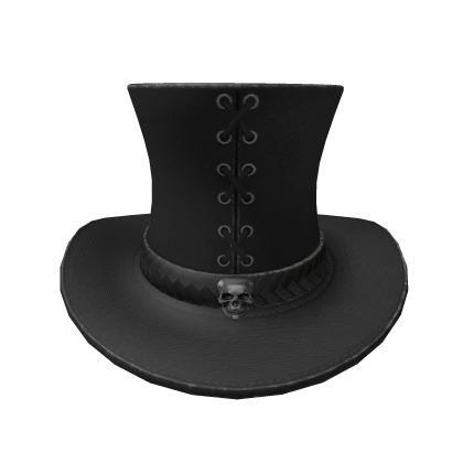 Elegant Knight's Skull Top Hat