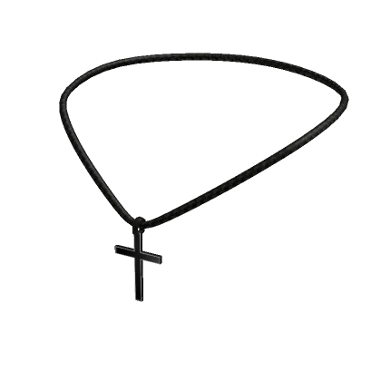 3.0 Small holy black cross necklace