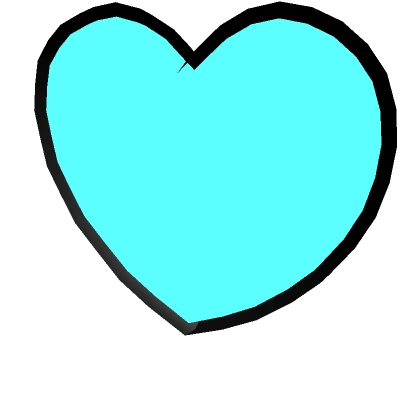 Teal Blue Heart