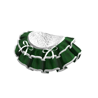 Green Velvet Christmas Skirt