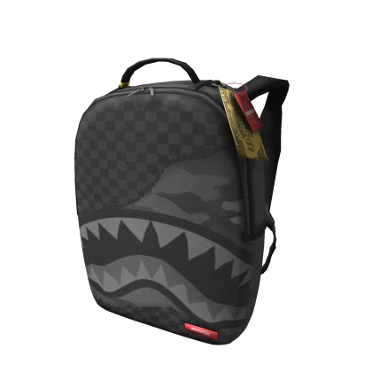 (4.0) Black Checkerboard Sprayground Bookbag