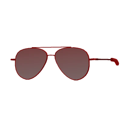 Red Aviator Shades