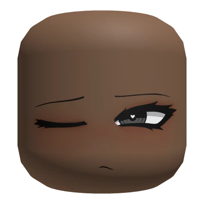 Colorable Eyes Sleepy Face - Brown