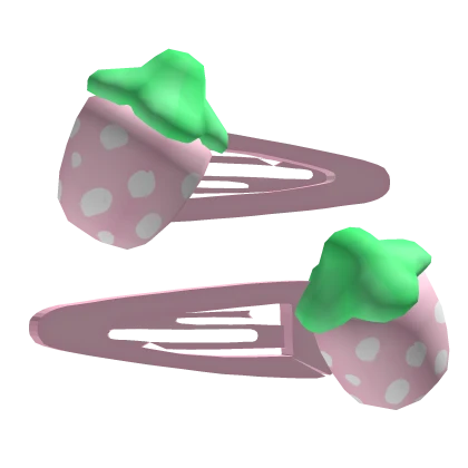 ⊱┊Pink Strawberry Hairclips