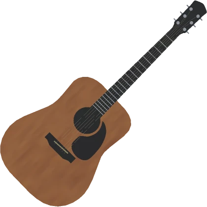 Brown Acoustic Guitar