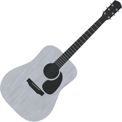 White Acoustic Guitar