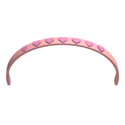 Cute Aesthetic Bright Pink Heart Headband