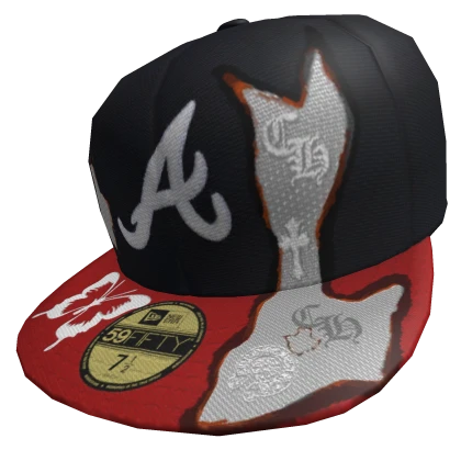 Burning ATL x Chrome Hearts Fitted Cap | Tilted  