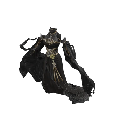 ʚ♡ɞ Mystical Flowing Goddess black Gown