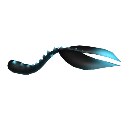 Blue and black dragon tail