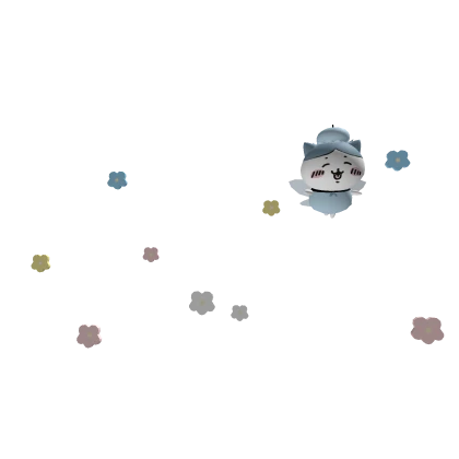 Chiikawa fairy aura with flowers Hachiwari