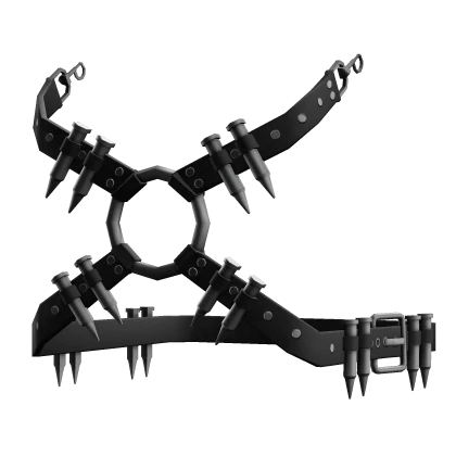 black tactical bullet leg belt