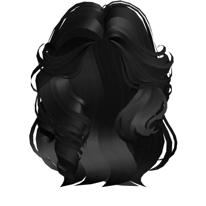 Messy Wavy Layered Hairstyle in Black